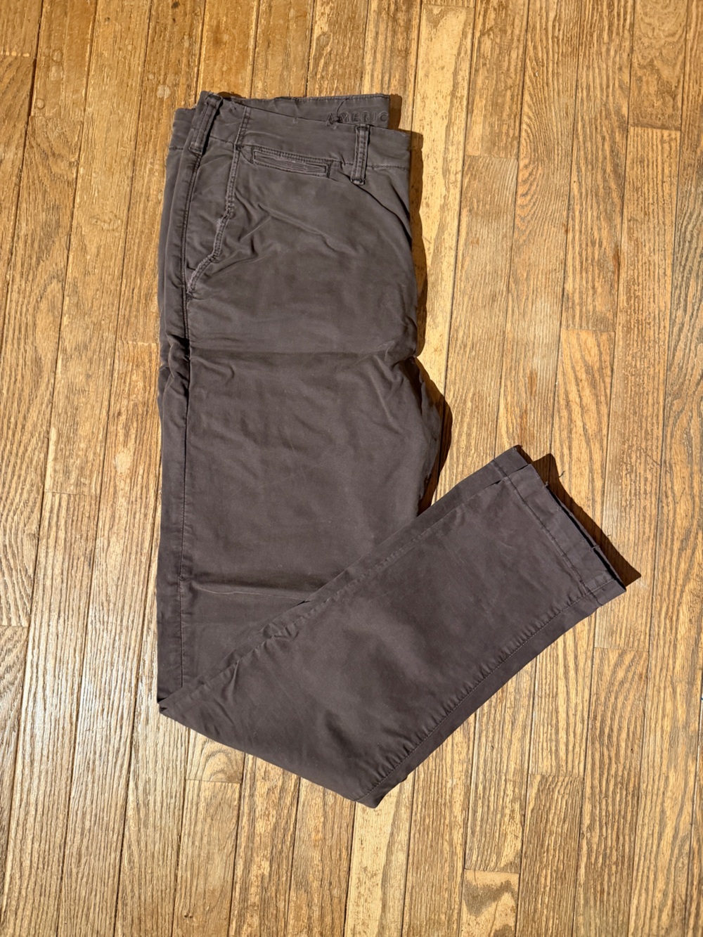 American Eagle Outfitters Brown Slim Lived in Chino Pants